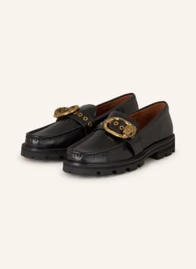 Kurt Geiger Loafersy Mayfair Z Ozdobnymi Kamykami schwarz