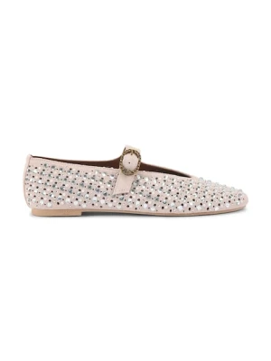 Kurt Geiger London baleriny zamszowe Mayfair Ballet Flat kolor beżowy 2656353209