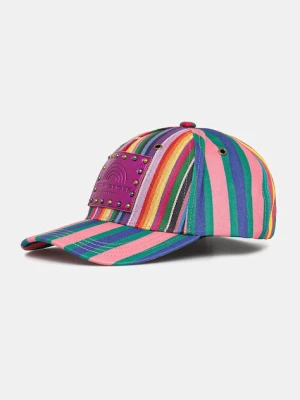Kurt Geiger London czapka z daszkiem bawełniana SOUTHBANK kolor multicolor 4419499609