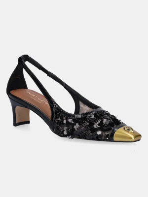 Kurt Geiger London czółenka Regent Open Court kolor czarny na słupku 4703500609