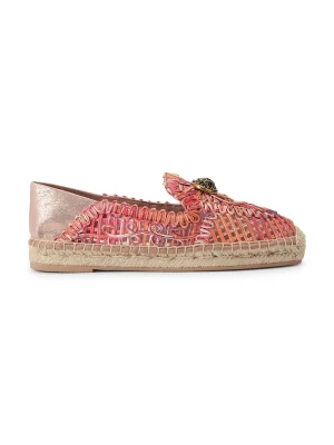 Kurt Geiger London espadryle espadrylowe damskie Chelsea Woven Espadrille pomarańczowy
