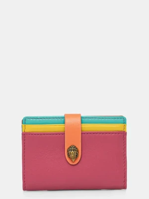 Kurt Geiger London etui na karty skórzane KENSINGTON kolor różowy 1275099109