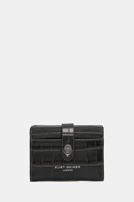 Kurt Geiger London etui na karty skórzane SMALL LEATHER GOODS kolor zielony 9343671149