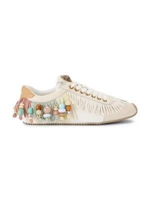 Kurt Geiger London Islington Beaded Tassel sneakersy damskie beżowy