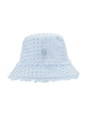 Kurt Geiger London kapelusz bucket damski bawełniany KENSINGTON niebieski