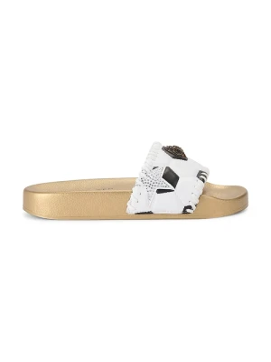 Kurt Geiger London klapki damskie Meena Eagle Footy złoty