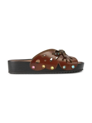 Kurt Geiger London klapki damskie skórzane Boho Butterfly Flat