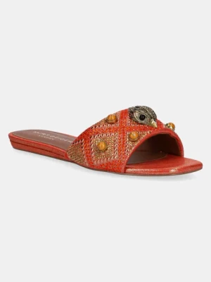 Kurt Geiger London klapki Kensington Flat Jewel damskie kolor pomarańczowy 4368855609