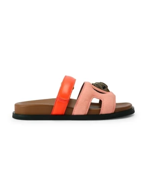 Zdjęcie produktu Kurt Geiger London klapki na płaskim obcasie damskie zamszowe Eagle Cut Out Sandal