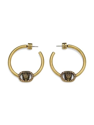 Kurt Geiger London kolczyki damskie metalowe z cyrkonią