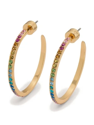 Kurt Geiger London kolczyki damskie metalowe z cyrkonią