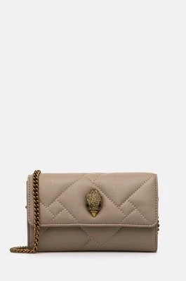 Kurt Geiger London kopertówka skórzana WALLET ON CHAIN PUFF kolor beżowy 2732637109