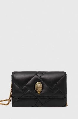 Kurt Geiger London kopertówka skórzana WALLET ON CHAIN PUFF kolor czarny 2732600109