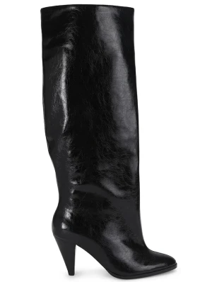 Kurt Geiger London kozaki damskie zamszowe Lambeth Boot Slouchy czarny