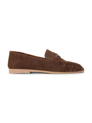 Kurt Geiger London loafersy damskie zamszowe Kurt Charm Loafer Brown