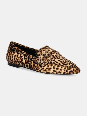 Kurt Geiger London mokasyny Mayfair Slim Sq Loafer damskie kolor brązowy na płaskim obcasie 3472239109