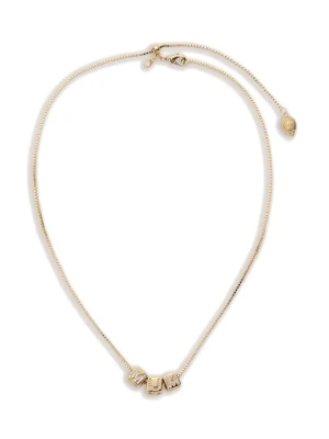 Kurt Geiger London naszyjnik damski metalowy z cyrkonią