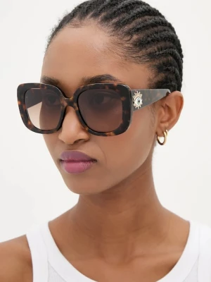 Kurt Geiger London okulary przeciwsłoneczne Evil Eye damskie kolor brązowy 4738932679