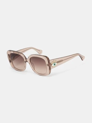 Kurt Geiger London okulary przeciwsłoneczne Evil Eye damskie kolor brązowy 4738939679