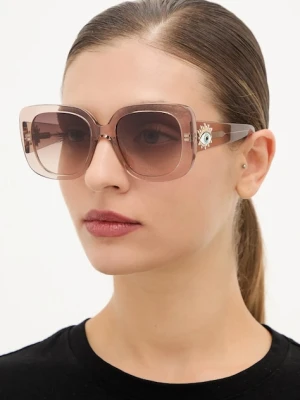 Kurt Geiger London okulary przeciwsłoneczne Evil Eye damskie kolor brązowy 4738939679