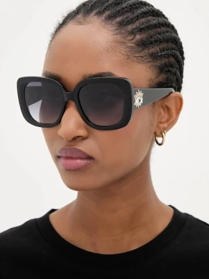 Kurt Geiger London okulary przeciwsłoneczne Evil Eye damskie kolor czarny 4738900679
