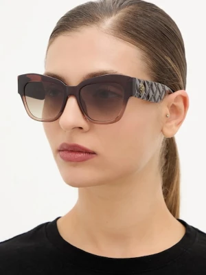 Kurt Geiger London okulary przeciwsłoneczne KENSINGTON damskie kolor brązowy 4739530679