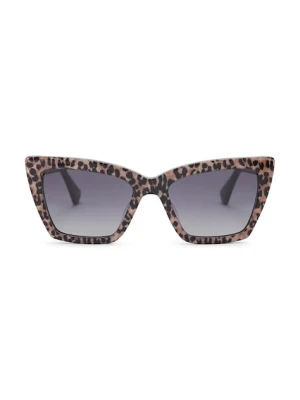 Kurt Geiger London okulary przeciwsłoneczne kocie oczy damskie brązowy