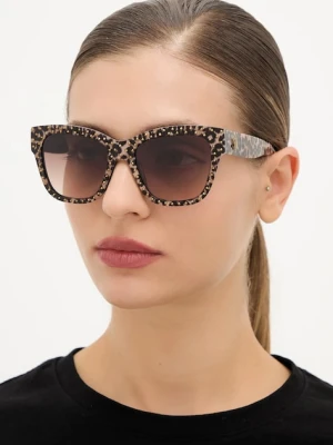 Kurt Geiger London okulary przeciwsłoneczne SHOREDITCH damskie kolor brązowy 4738839679