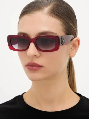 Kurt Geiger London okulary przeciwsłoneczne SHOREDITCH damskie kolor czerwony 2798150679