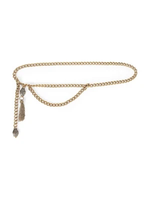 Kurt Geiger London pasek damski kolor złoty 5423161999