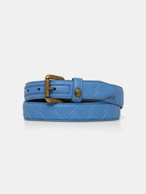 Kurt Geiger London pasek skórzany 30 KENSINGTON BELT damski kolor fioletowy 760282109