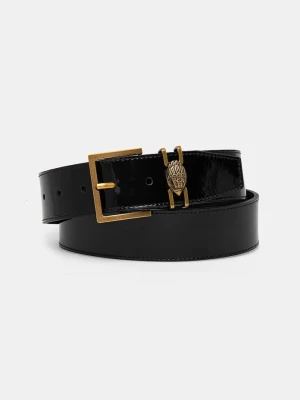 Kurt Geiger London pasek skórzany SHOREDITCH 40 BELT czarny