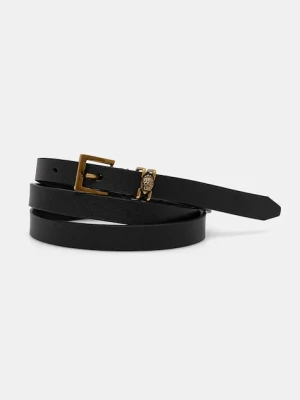 Kurt Geiger London pasek skórzany SHOREDITCH damski kolor czarny 3653900109