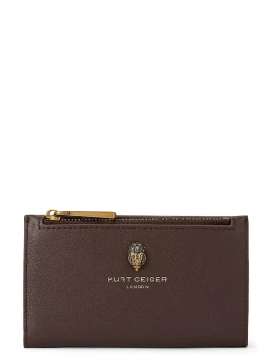 Kurt Geiger London portfel damski skórzany SLOANE brązowy
