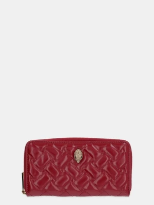 Kurt Geiger London portfel skórzany KENSINGTON damski kolor bordowy 647050319