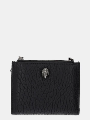 Kurt Geiger London portfel skórzany MINI PURSE KENSINGTON damski kolor czarny 4198700019