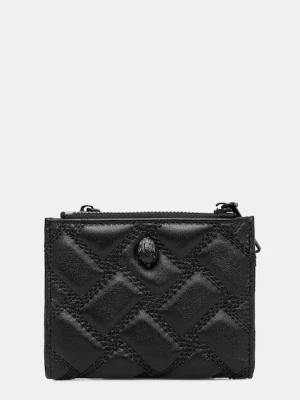 Kurt Geiger London portfel skórzany MINI PURSE KENSINGTON damski kolor czarny 648500109