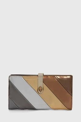 Kurt Geiger London portfel skórzany SOFT WALLET KENSINGTON L damski kolor złoty 2064065109