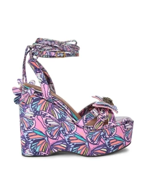 Kurt Geiger London sandały na koturnie Butterfly Ankle Tie Wedge