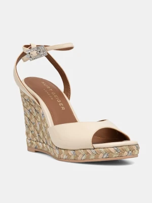 Kurt Geiger London sandały na koturnie Espadrille Wedge-Bone