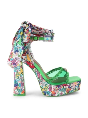 Kurt Geiger London sandały na słupku Vinyl Tie Platform