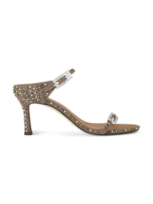 Kurt Geiger London sandały na wysokim obcasie Strass Double Buckle Sdl