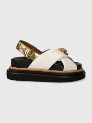 Kurt Geiger London sandały skórzane Orson Cross Strap Sandal