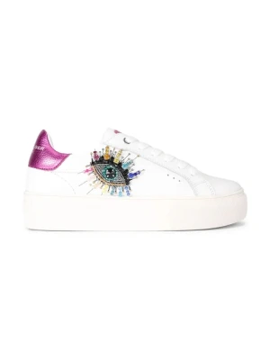 Kurt Geiger London sneakersy skórzane Lana Eye damskie kolor biały 4988610109