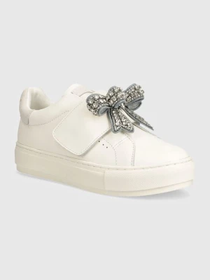 Zdjęcie produktu Kurt Geiger London sneakersy skórzane Laney Bow kolor biały 31567109