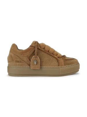 Kurt Geiger London sneakersy zamszowe Southbank Tag damskie kolor brązowy 493348209