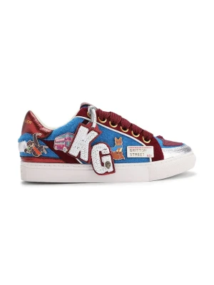 Kurt Geiger London Southbank Tag Slim sneakersy damskie bordowy