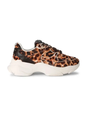 Kurt Geiger London Starlight Runner sneakersy damskie skórzane brązowy
