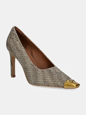 Kurt Geiger London szpilki Regent Court kolor beżowy 3448449609