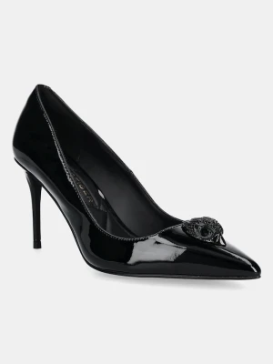 Kurt Geiger London szpilki skórzane Belgravia Eagle Court czarny